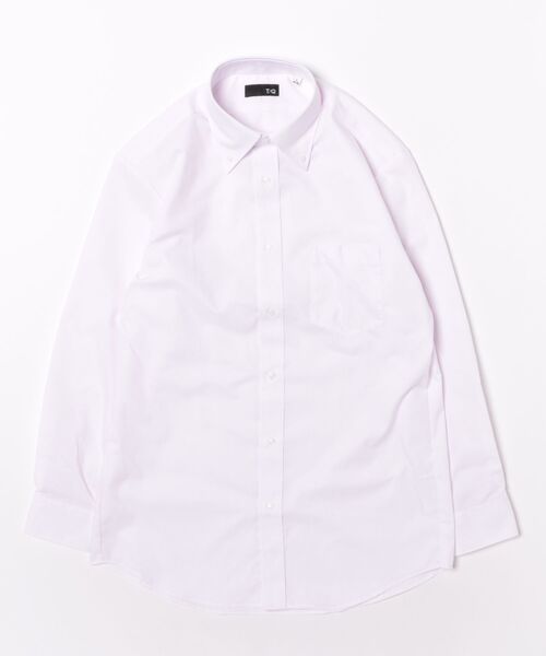 TAKA-Q(タカキュー)の「ワイシャツ メンズ ノンアイロン 綿混 ボタンダウン 長袖 ビジネス ドレス NEWスタンダードフィット(ビジネスシャツ・メンズ・ピンク・首回り39cm-裄丈80cm/首回り39cm-裄丈84cm/首回り45cm-裄丈86cm/首回り37cm-裄丈80cm/首回り41cm-裄丈82cm/首回り41cm-裄丈86cm/首回り43cm-裄丈82cm/首回り43cm-裄丈86cm)」の2枚目の写真