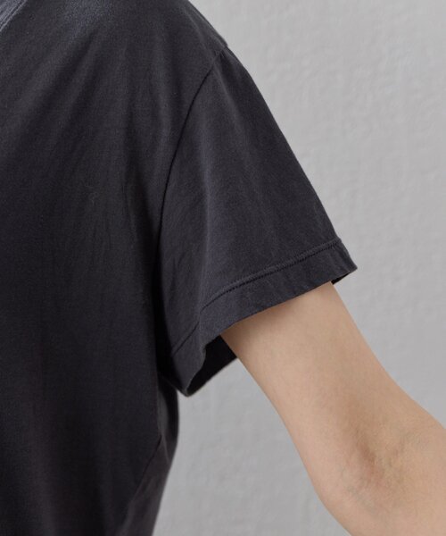 GALLARDAGALANTE(ガリャルダガランテ)の「VネックTシャツ(Tシャツ/カットソー・レディース・ホワイト/チャコールグレー/ベージュ・FREE)」の21枚目の写真