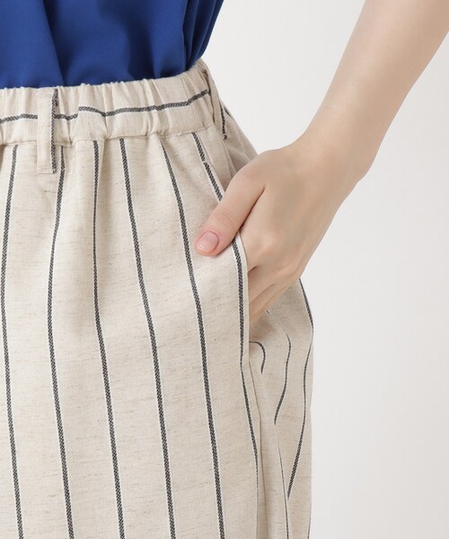 one'sterrace（ワンズテラス）の「9分丈 ワイドパンツ（その他パンツ・レディース・ダークブラウン系8/アイボリー系8/ブラック系8・02）」の6枚目の写真