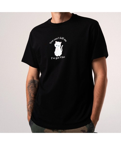 RIPNDIP(リップンディップ)の「9 LIVES TEE(Tシャツ/カットソー・メンズ・ブラック・SMALL/MEDIUM/LARGE/X-LARGE)」の1枚目の写真