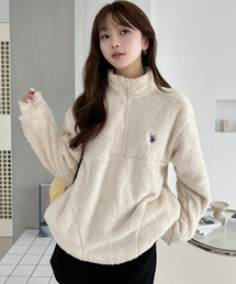 【U.S. POLO ASSN. 】ダブルフェイス ボアフリース ハーフジップ プルオーバー
