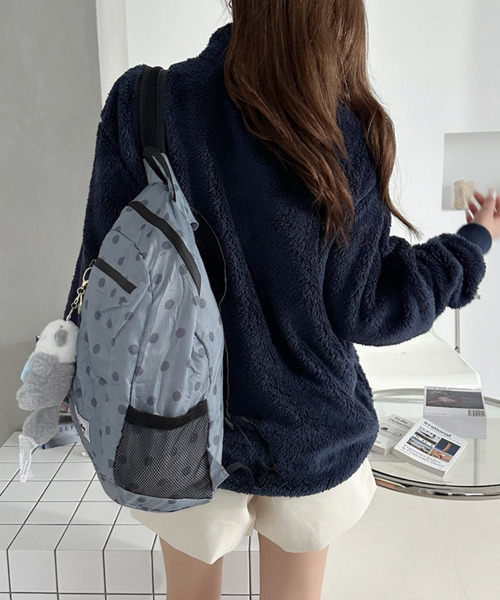U.S. POLO ASSN.（ユーエスポロアッスン）の「【U.S. POLO ASSN. 】ダブルフェイス ボアフリース ハーフジップ プルオーバー（その他トップス・レディース・ネイビー/アイボリー/ブラック・M/L）」の21枚目の写真