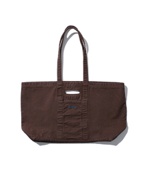 ANGLAN（アングラン）の「Washed Embroidered Tote Bag - Brown（トートバッグ）」