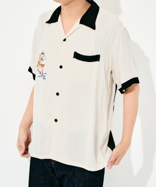 TAILOR TOYO(テーラートウヨウ)の「【TAILOR TOYO/東洋テーラー】SUKA SHIRT JAPAN MAP(シャツ/ブラウス・メンズ・ブラック/グレー/ホワイト・M/L)」の11枚目の写真