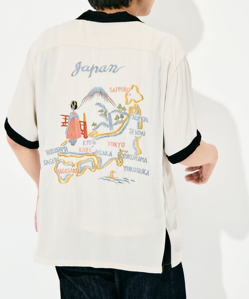 TAILOR TOYO(テーラートウヨウ)の「【TAILOR TOYO/東洋テーラー】SUKA SHIRT JAPAN MAP(シャツ/ブラウス・メンズ・ブラック/グレー/ホワイト・M/L)」の13枚目の写真