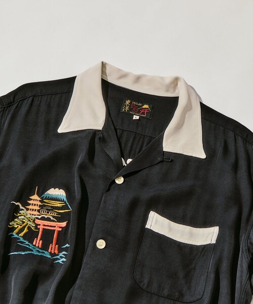 TAILOR TOYO(テーラートウヨウ)の「【TAILOR TOYO/東洋テーラー】SUKA SHIRT JAPAN MAP(シャツ/ブラウス・メンズ・ブラック/グレー/ホワイト・M/L)」の14枚目の写真