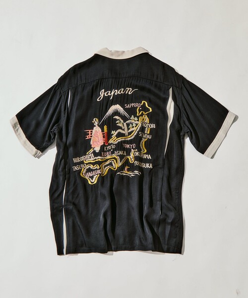 TAILOR TOYO(テーラートウヨウ)の「【TAILOR TOYO/東洋テーラー】SUKA SHIRT JAPAN MAP(シャツ/ブラウス・メンズ・ブラック/グレー/ホワイト・M/L)」の5枚目の写真