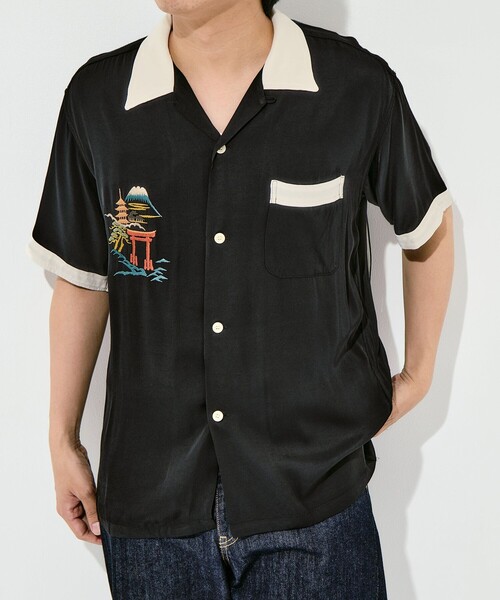 TAILOR TOYO(テーラートウヨウ)の「【TAILOR TOYO/東洋テーラー】SUKA SHIRT JAPAN MAP(シャツ/ブラウス・メンズ・ブラック/グレー/ホワイト・M/L)」の6枚目の写真