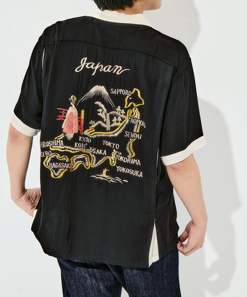 TAILOR TOYO(テーラートウヨウ)の「【TAILOR TOYO/東洋テーラー】SUKA SHIRT JAPAN MAP(シャツ/ブラウス・メンズ・ブラック/グレー/ホワイト・M/L)」の8枚目の写真