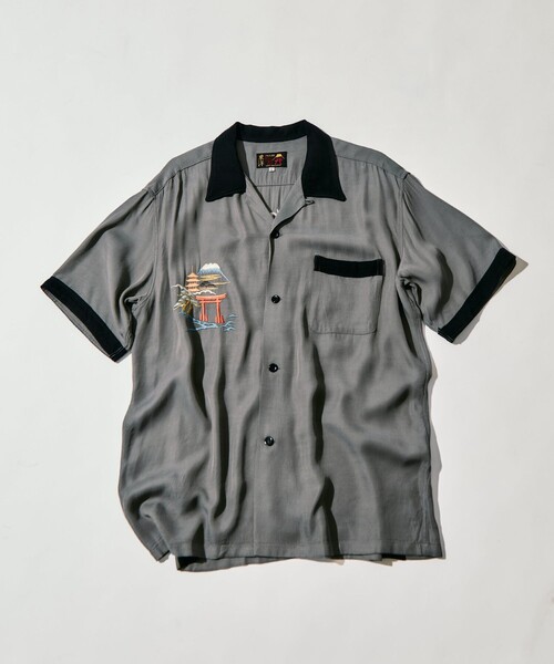 TAILOR TOYO(テーラートウヨウ)の「【TAILOR TOYO/東洋テーラー】SUKA SHIRT JAPAN MAP(シャツ/ブラウス・メンズ・ブラック/グレー/ホワイト・M/L)」の9枚目の写真