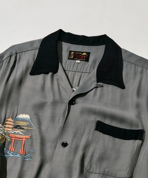 TAILOR TOYO(テーラートウヨウ)の「【TAILOR TOYO/東洋テーラー】SUKA SHIRT JAPAN MAP(シャツ/ブラウス・メンズ・ブラック/グレー/ホワイト・M/L)」の19枚目の写真