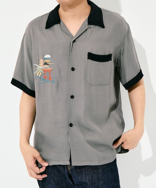 TAILOR TOYO(テーラートウヨウ)の「【TAILOR TOYO/東洋テーラー】SUKA SHIRT JAPAN MAP(シャツ/ブラウス・メンズ・ブラック/グレー/ホワイト・M/L)」の22枚目の写真