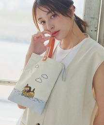 macocca（マコッカ）の「MOOMIN ムーミン 吸水機能付き ２Way折傘バッグ 裏地吸水素材 傘袋 コンパクト 折りたたみ用（エコバッグ/サブバッグ）」
