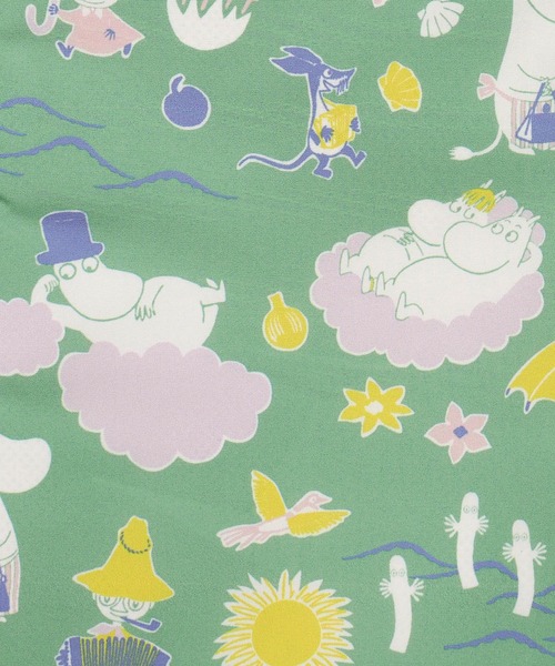 MOOMIN(ムーミン)の「MOOMIN ムーミン 吸水機能付き 2Way折傘バッグ 裏地吸水素材 傘袋 コンパクト 折りたたみ用(エコバッグ/サブバッグ・レディース・グリーン/ミント/ピンク・FREE)」の7枚目の写真