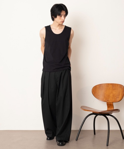 LUCY(ルーシー)の「LUCY/マルチファンクッションタンクトップ(Tシャツ/カットソー・メンズ・ホワイト/ブラック・LARGE/MEDIUM)」の7枚目の写真