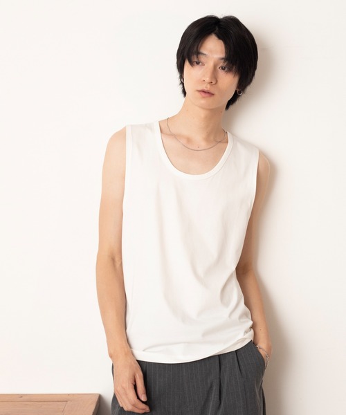 LUCY(ルーシー)の「LUCY/マルチファンクッションタンクトップ(Tシャツ/カットソー・メンズ・ホワイト/ブラック・LARGE/MEDIUM)」の15枚目の写真