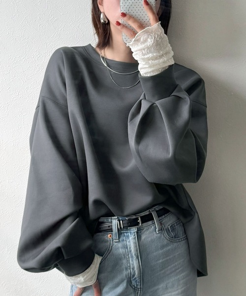 セール】ちらっと見える甘さに、ときめく。袖ジャガードレース
