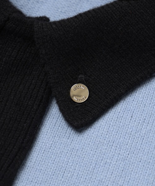 CULLNI(クルニ)の「Super 180s Fine Merino Wool Front Fly Knit Jacket(カーディガン/ボレロ・メンズ・ブラウン/グレー/ライトブルー・1/2)」の5枚目の写真