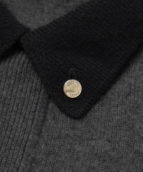 CULLNI(クルニ)の「Super 180s Fine Merino Wool Front Fly Knit Jacket(カーディガン/ボレロ・メンズ・ブラウン/グレー/ライトブルー・1/2)」の8枚目の写真