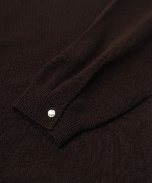 CULLNI(クルニ)の「Super 180s Fine Merino Wool Front Fly Knit Jacket(カーディガン/ボレロ・メンズ・ブラウン/グレー/ライトブルー・1/2)」の12枚目の写真