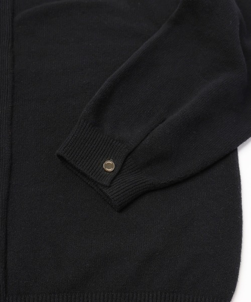 CULLNI(クルニ)の「Super 180s Fine Merino Wool Front Fly Knit Jacket(カーディガン/ボレロ・メンズ・ブラウン/グレー/ライトブルー・1/2)」の15枚目の写真