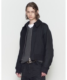 NVRFRGT(�l���@�[�t�H�[�Q�b�g)��ZIP UP PADDED SHORT BOMBER JACKET(�u���]��)