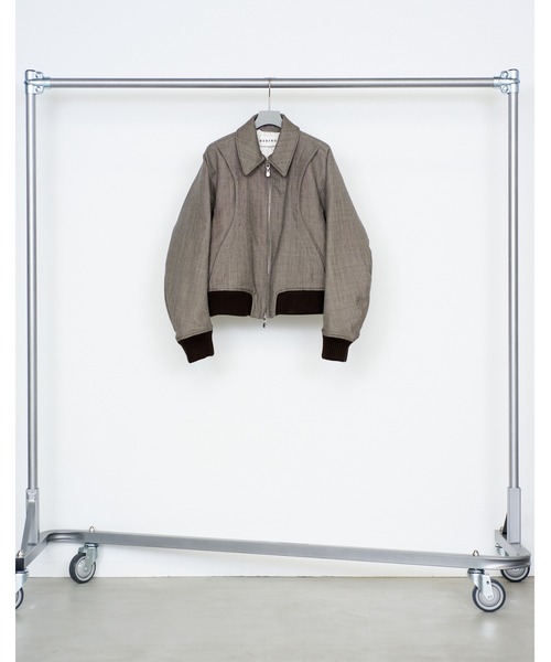 NVRFRGT(ネヴァーフォーゲット)の「ZIP UP PADDED SHORT BOMBER JACKET(ブルゾン・メンズ・ブラック/ブラウン・2/1)」の11枚目の写真