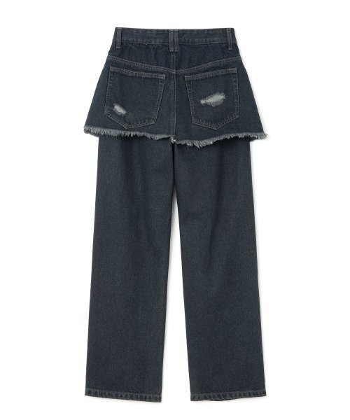 MILLO WOMEN（ミロウーマン）の「レイヤード・デストロイド・ジン [インディゴ]（デニムパンツ・レディース・その他・MEDIUM/SMALL）」の2枚目の写真