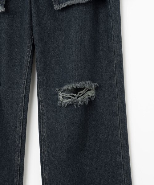 MILLO WOMEN（ミロウーマン）の「レイヤード・デストロイド・ジン [インディゴ]（デニムパンツ・レディース・その他・MEDIUM/SMALL）」の5枚目の写真