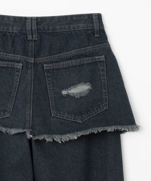 MILLO WOMEN（ミロウーマン）の「レイヤード・デストロイド・ジン [インディゴ]（デニムパンツ・レディース・その他・MEDIUM/SMALL）」の7枚目の写真