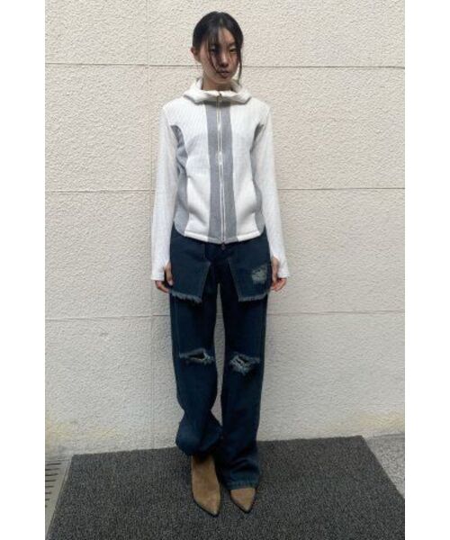 MILLO WOMEN（ミロウーマン）の「レイヤード・デストロイド・ジン [インディゴ]（デニムパンツ・レディース・その他・MEDIUM/SMALL）」の10枚目の写真