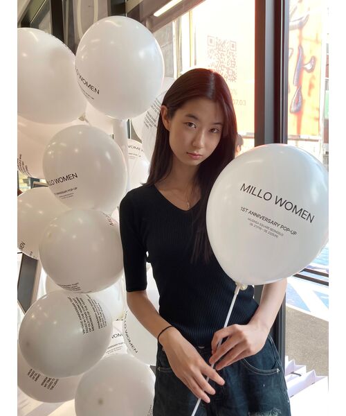 MILLO WOMEN（ミロウーマン）の「レイヤード・デストロイド・ジン [インディゴ]（デニムパンツ・レディース・その他・MEDIUM/SMALL）」の13枚目の写真