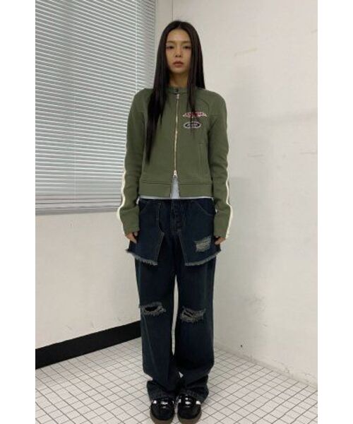 MILLO WOMEN（ミロウーマン）の「レイヤード・デストロイド・ジン [インディゴ]（デニムパンツ・レディース・その他・MEDIUM/SMALL）」の21枚目の写真