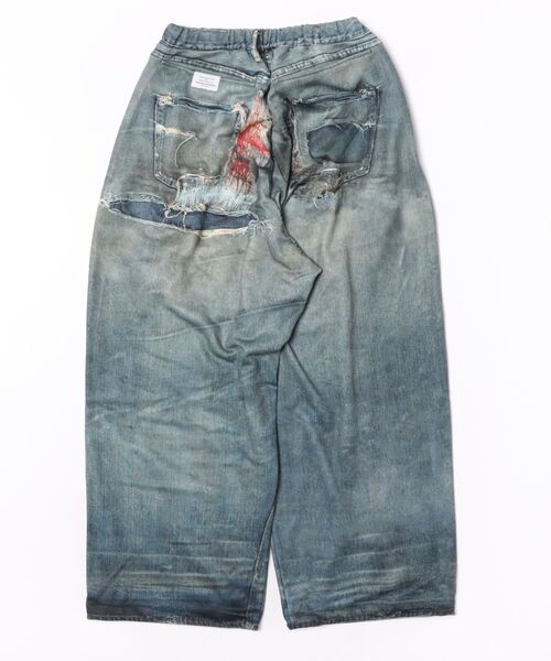 STYLISE（スタイライズ）の「【TALKING ABOUT THE ABSTRACTION】TRANSFER WIDE PANTS / 2カラー [2627AW-PT-002]（デニムパンツ・メンズ・ブルー系/ブルー・M/L）」の12枚目の写真