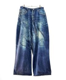 DONOBAN（ドノバン）の「【TALKING ABOUT THE ABSTRACTION】TRANSFER WIDE PANTS / 2カラー [2627AW-PT-002]（デニムパンツ）」