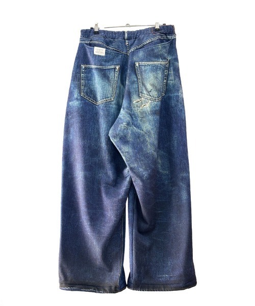 STYLISE（スタイライズ）の「【TALKING ABOUT THE ABSTRACTION】TRANSFER WIDE PANTS / 2カラー [2627AW-PT-002]（デニムパンツ・メンズ・ブルー系/ブルー・M/L）」の9枚目の写真
