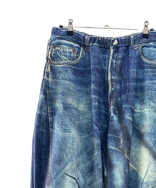 STYLISE（スタイライズ）の「【TALKING ABOUT THE ABSTRACTION】TRANSFER WIDE PANTS / 2カラー [2627AW-PT-002]（デニムパンツ・メンズ・ブルー系/ブルー・M/L）」の10枚目の写真