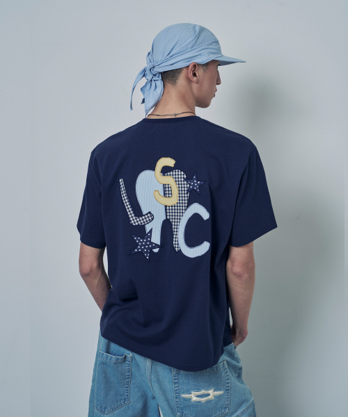 LOSERS CLUB(ルーザーズクラブ)の「TH アプリケロゴ 半袖Tシャツ ネイビー(Tシャツ/カットソー・レディース・その他・2(L)/0/1(M))」の5枚目の写真