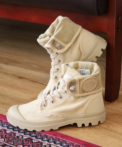 PALLADIUM(パラディウム)の「BAGGY ハイカットスニーカー(スニーカー・メンズ・グレー/ベージュ系・25cm/23.5cm/24.5cm/24cm/22.5cm/23cm)」の1枚目の写真