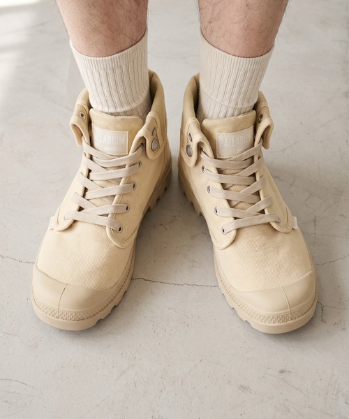 PALLADIUM(パラディウム)の「BAGGY ハイカットスニーカー(スニーカー・メンズ・グレー/ベージュ系・25cm/23.5cm/24.5cm/24cm/22.5cm/23cm)」の8枚目の写真