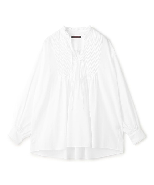 TOMORROWLAND collection(トゥモローランドコレクション)の「ホワイトコンビネーション ピンタックブラウス(シャツ/ブラウス・レディース・ホワイト・36)」の1枚目の写真