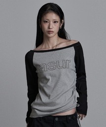 as you are（アズユーアー）の「◇ASYOUARE◇ブランド直輸入正規品 AU ボートネック シャーリング ロングスリーブ AU BOAT NECK SHIRRING LONG SLEEVE（Tシャツ/カットソー）」