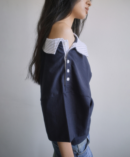 PORTERNA(ポルテナ)の「TWISTED BOOTS CUT DENIM JEANS-BLUE(デニムパンツ・レディース・その他・SMALL/MEDIUM/LARGE)」の9枚目の写真