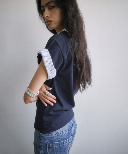 PORTERNA(ポルテナ)の「TWISTED BOOTS CUT DENIM JEANS-BLUE(デニムパンツ・レディース・その他・SMALL/MEDIUM/LARGE)」の13枚目の写真