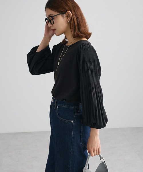 Green Parks(グリーンパークス)の「SET2点 ネックレス+マジョリカプルオーバー(Tシャツ/カットソー・レディース・ブラック/アイボリー/ラベンダー・FREE)」の20枚目の写真