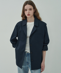 クラシックコットンジャケット-Navy