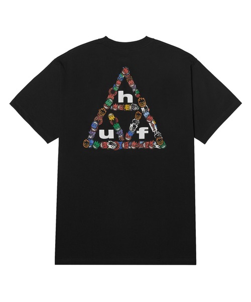 HUF（ハフ）の「huf X SPITFIRE STICKER TT TEE（Tシャツ/カットソー・メンズ・ホワイト/ブラック・S/M/L/XL）」の2枚目の写真