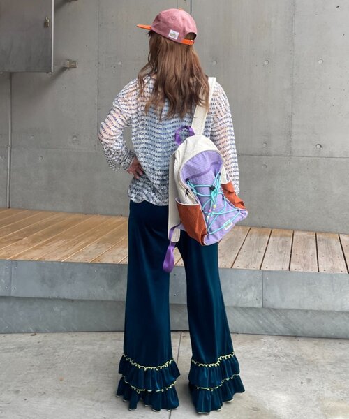 HELLO.SANFRANCISCO(ハローサンフランシスコ)の「【HELLO.SANFRANCISCO】ベロアメロウフレアパンツ(その他パンツ・レディース・ブラウン/ピンク/ブルー・SMALL/MEDIUM)」の18枚目の写真