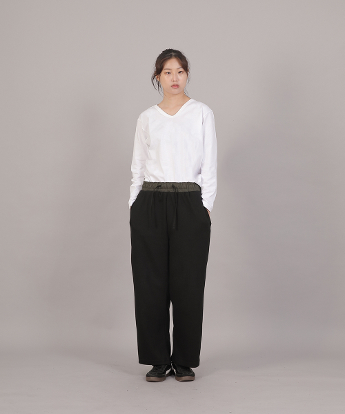 SAINTCREW(セントクルー)の「ミニマル16sコットンVネック長袖TシャツMMV-8A15ホワイト(Tシャツ/カットソー・レディース・その他・FREE)」の3枚目の写真