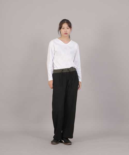SAINTCREW(セントクルー)の「ミニマル16sコットンVネック長袖TシャツMMV-8A15ホワイト(Tシャツ/カットソー・レディース・その他・FREE)」の6枚目の写真